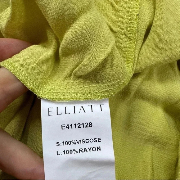 Elliatt Revolve Croatia Mini Dress Cocktail Party Crossover Halter in Citron - Picture 7 of 17